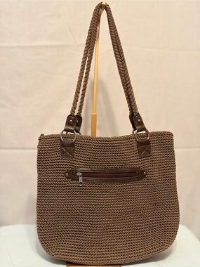 Woven Crochet Tote Bag in Brown - Chic Everyday Carry